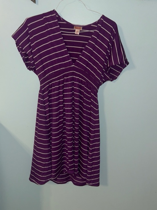 Mossimo Supply Co. Other - Mossimo Supply Co. Purple and White Striped Swim Coverup
